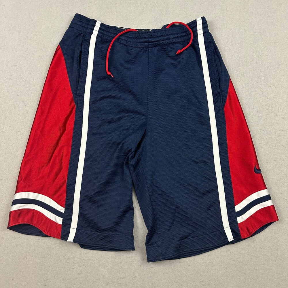 Vintage Nike Shorts Men Extra Large Blue Red Basketball Fit Dry Pockets Y2K XL